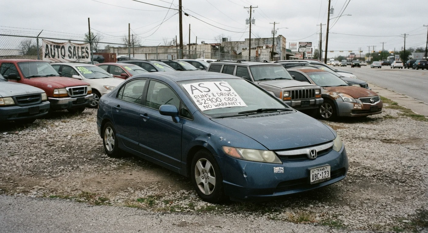Buying a Used Car As-Is: What That Label Actually Means